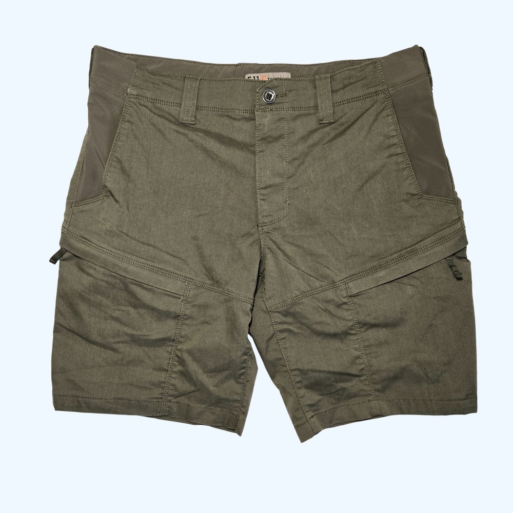 5.11 Tactical Ridge Shorts Mens 34 Ranger Olive Green Cargo Utility 73359